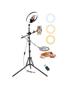 Anillo de Luz de 25 cm OYTKRD con Trípode Ajustable