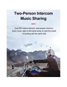 Auricular Bluetooth Logto GT1 Intercomunicador Motocicleta IPX6 2