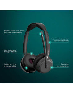 Auricular EPOS Impact 1061T Inalámbrico con ANC y Micrófono AI 2