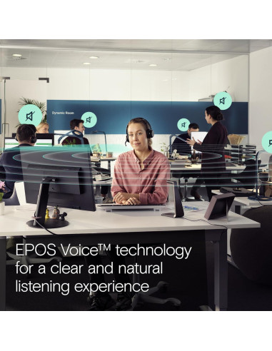 Auricular EPOS Impact 1061T Inalámbrico con ANC y Micrófono AI