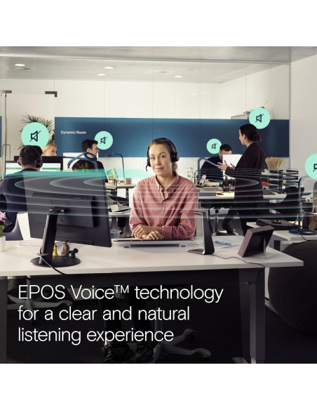 Auricular EPOS Impact 1061T Inalámbrico con ANC y Micrófono AI
