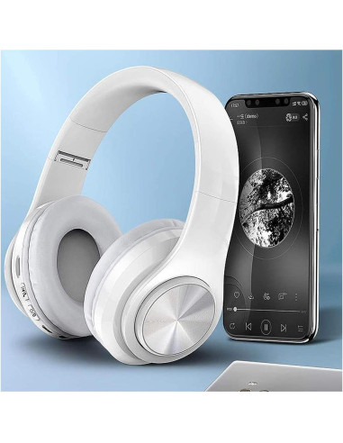 Auriculares Bluetooth E-Greetshopping B39 con LED, graves profundos