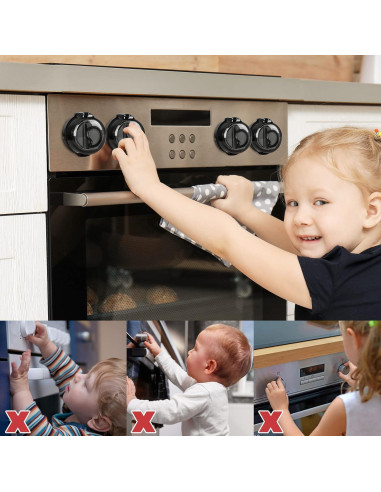 Cubiertas de Perillas de Estufa GRENFU Seguridad Infantil 5+1
