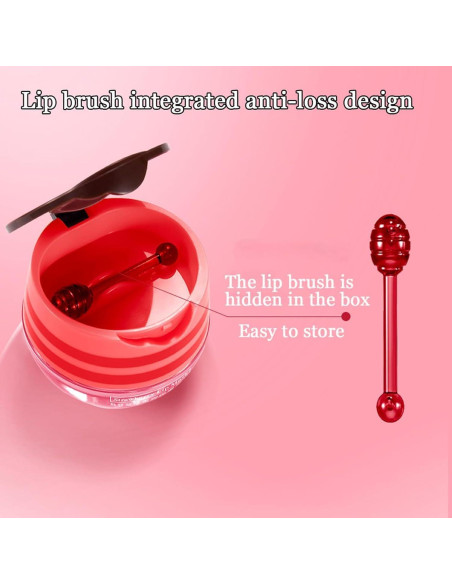 Bálsamo Labial Hidratante Loobexery Miel y Fresa 2 PCS Bálsamo Labial Hidratante Loobexery Miel y Fresa 2 PCS