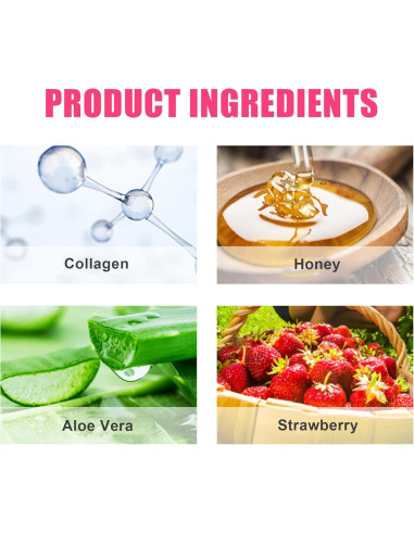 Bálsamo Labial Hidratante Loobexery Miel y Fresa 2 PCS