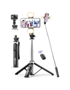 Trípode para Selfie SelfieShow 135cm con Luz y Control Remoto