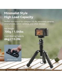 Trípode Mini de Aluminio SmallRig VT-20 50.8 cm 6kg 2