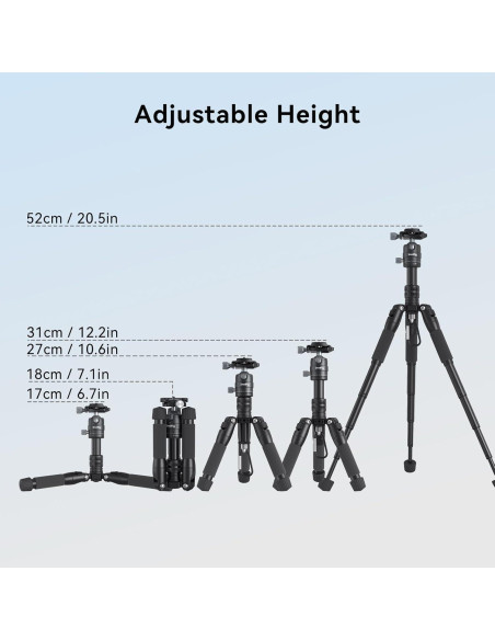 Trípode Mini de Aluminio SmallRig VT-20 50.8 cm 6kg