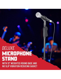 Soporte de Micrófono Gator Frameworks con Base Ponderada 30.5 cm 2