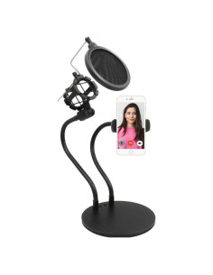 Soporte para Teléfono y Micrófono 2 en 1 Technical Pro