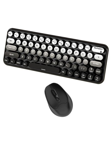 Combo Teclado y Ratón Inalámbricos Genérico 2.4GHz 65 Teclas