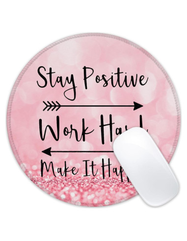 Alfombrilla de Ratón Ghatobty Redonda 20.32 cm Cita Inspiradora