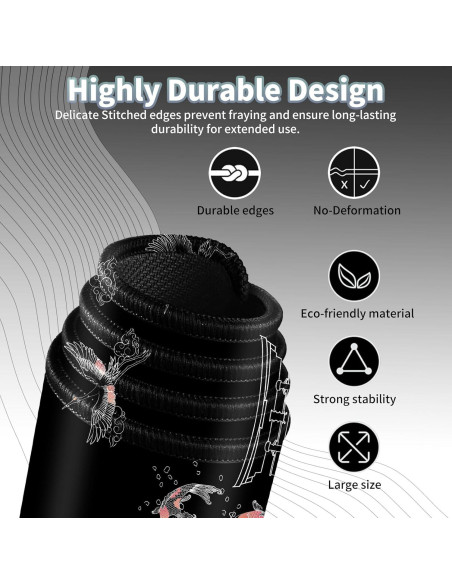 Alfombrilla de Ratón Grande EDGFRTOIO 800x400mm Ola del Mar