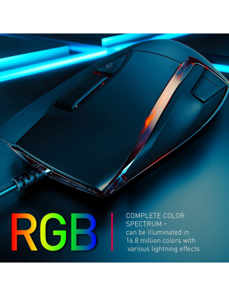 Ratón con Cable RGB Cherry JM-3000-2 5000 DPI Negro