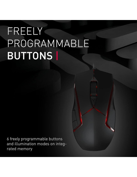 Ratón con Cable RGB Cherry JM-3000-2 5000 DPI Negro