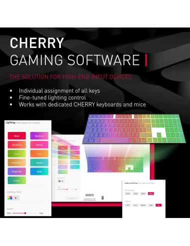 Ratón con Cable RGB Cherry JM-3000-2 5000 DPI Negro