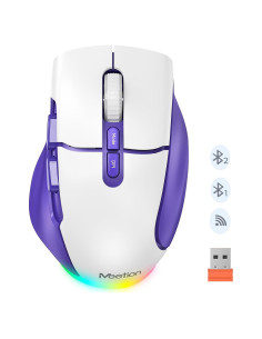 Ratón Inalámbrico MEETION BTM001 Ergonómico Recargable USB/Bluetooth