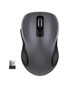 Ratón Inalámbrico WisFox Ergonómico 2.4G 6 Botones Gris