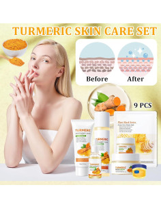 Juego de Cuidado de la Piel 9 Piezas JunKuJK Hidratante 2