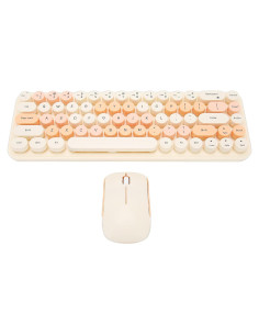 Combo Teclado Ergonómico y Ratón Inalámbrico Bewinner 68 Teclas