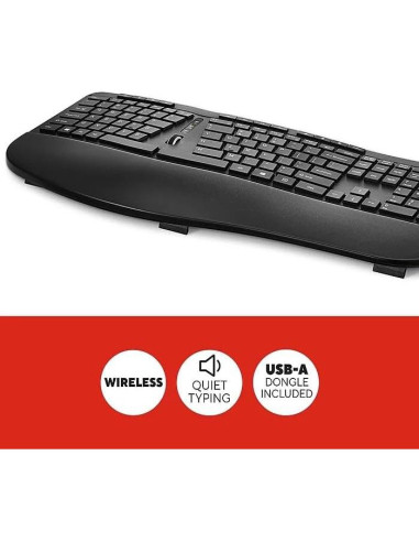 Teclado Ergonómico Inalámbrico Dividido NXT Negro Azerty