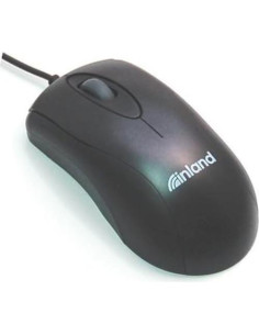 Ratón Óptico Ergonómico ProHT U-Click 800 DPI USB Negro 2