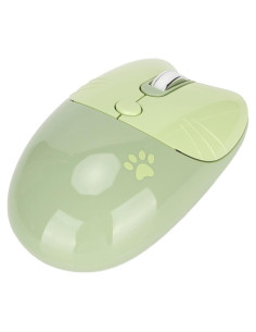 Ratón Bluetooth Heayzoki Verde Silencioso 3 Niveles DPI