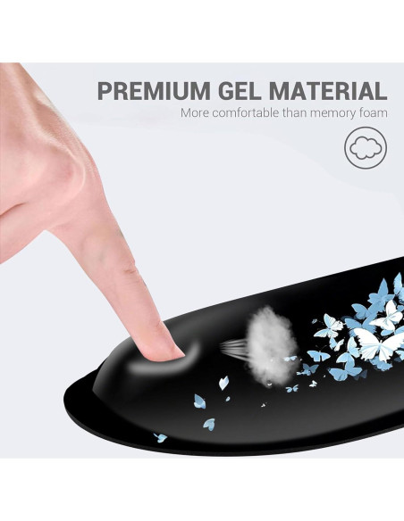 Alfombrilla de escritorio 4 en 1 EFGWSDER Calavera de mariposa