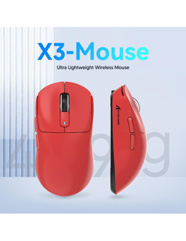 Ratón Gaming Inalámbrico MAMBASNAKE Attack Shark X3 49g