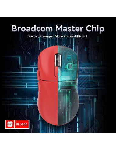 Ratón Gaming Inalámbrico MAMBASNAKE Attack Shark X3 49g