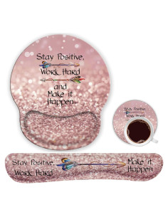 Soporte de Muñeca Ergonómico Yuxcfhjfe + Alfombrilla de Ratón