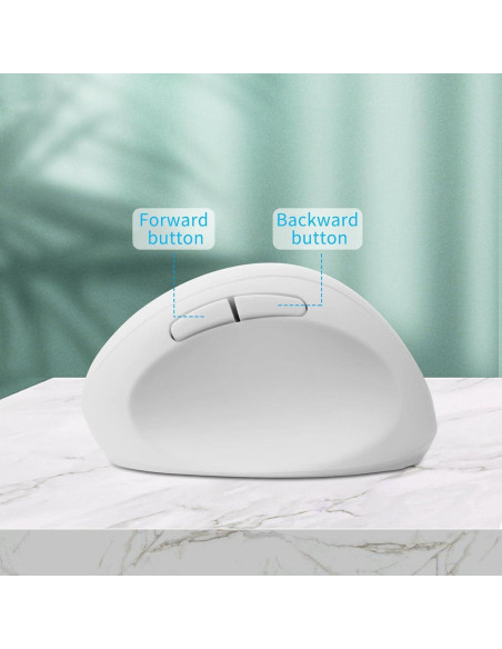 Ratón Vertical Inalámbrico Sokelinn-six Blanco 1600DPI Ergonómico