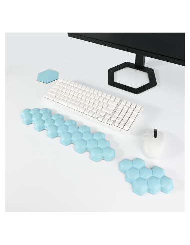 Juego de Reposamuñecas Ergonómico EYROZILL - Espuma Viscoelástica