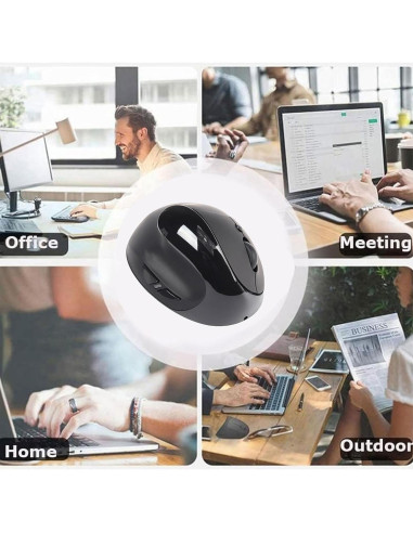 Ratón Ergonómico Vertical Inalámbrico CHUYI para Zurdos