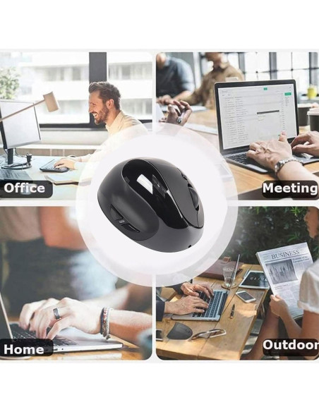 Ratón Ergonómico Vertical Inalámbrico CHUYI para Zurdos