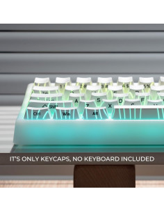Juego de Teclas Retroiluminadas Blancas PBT XVX 140 Piezas 2