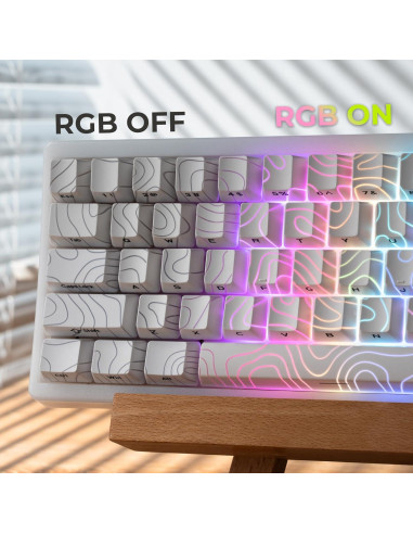 Juego de Teclas Retroiluminadas Blancas PBT XVX 140 Piezas