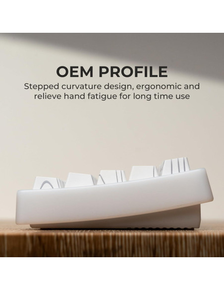 Juego de Teclas Retroiluminadas Blancas PBT XVX 140 Piezas