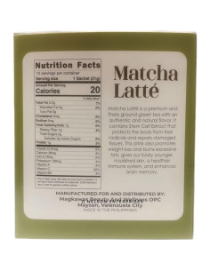 Luxe Slim Matcha Latte 210g - 10 Sobres con Células Madre 2