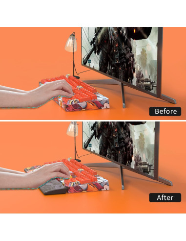 Reposap muñecas ergonómico AJAZZ 42.9x7.1cm negro