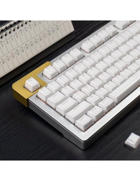 Juego de Teclas Mecánicas Mintcaps Cristal Blanco 134 Teclas