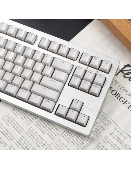 Juego de Teclas Mecánicas Mintcaps Cristal Blanco 134 Teclas