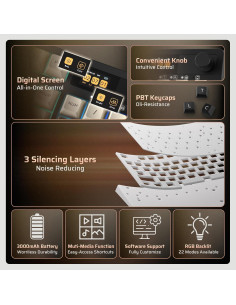 Teclado Mecánico Inalámbrico LTC NB1041 PRO RGB 104 Teclas 2