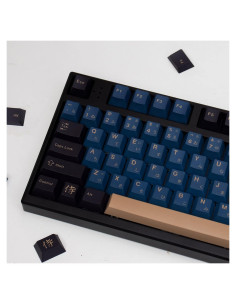 Juego de Teclas PBT Mintcaps 129 Teclas Azul Samurai para Teclado Mecánico