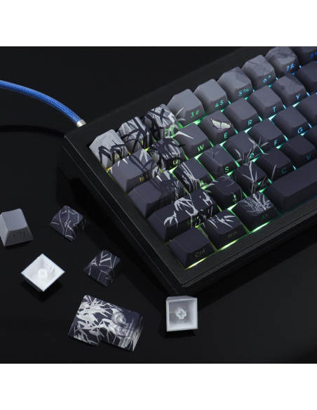 Conjunto de Teclas Mecánicas Tsung PBT 135 Teclas Bamboo Sea