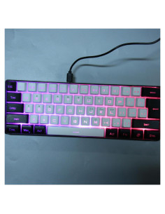 Teclado Mecánico Gaming GOWENIC 61 Teclas RGB Ergonomico