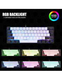 Teclado Mecánico Gaming GOWENIC 61 Teclas RGB Ergonomico 2