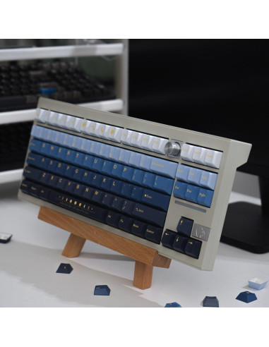 Juego de Teclas PBT Mintcaps 130 Teclas Luna Perfil Cherry