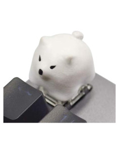 Tecla de resina personalizada Kelendle perro husky blanco ESC