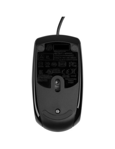 Ratón con Cable HP X500 USB Negro para PC y Mac